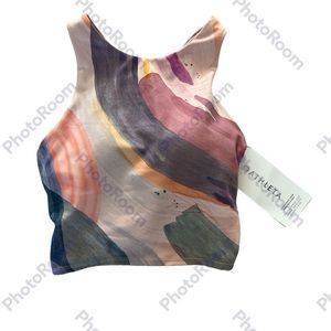 Athleta XXS Conscious Crop Printed Top NWT